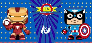 生日主题美国队长图片