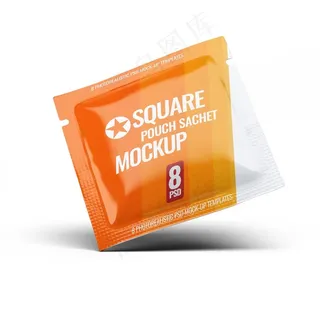 咖啡袋饮料包袋装茶智能贴图样机图片