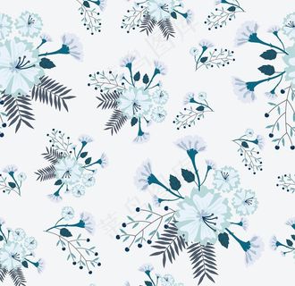 水彩清新无缝花纹图片