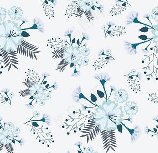 水彩清新无缝花纹图片