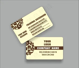 高端豪华名片图片