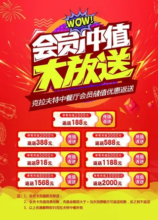 会员充值海报图片