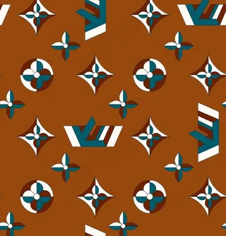 路易威登 字母花 大牌花图片