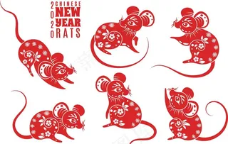 2020年鼠年剪纸图片