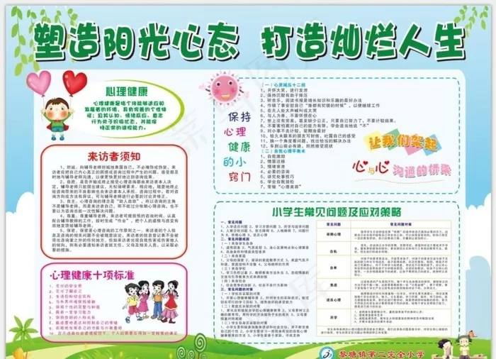 心理辅导知识图片cdr矢量模版下载