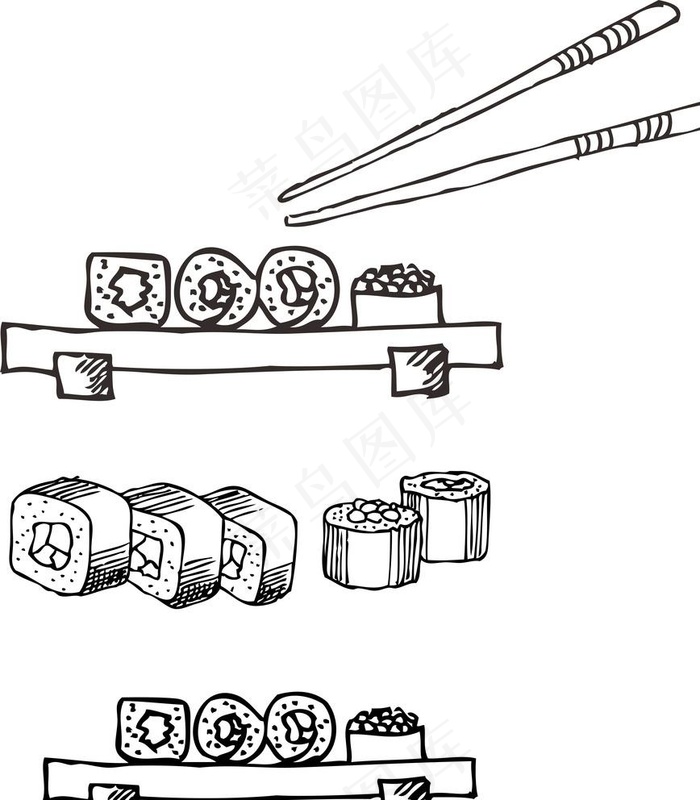 寿司图片cdr矢量模版下载