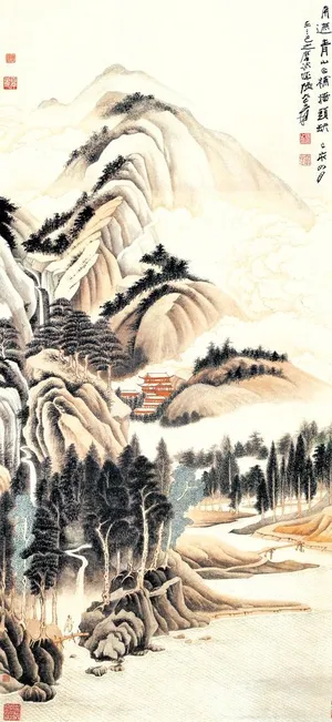 张大千国画图片 张大千国画图片