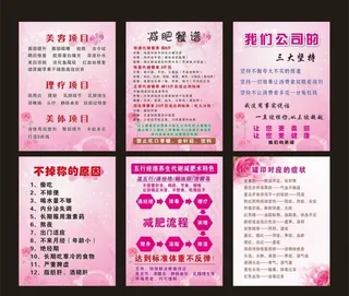 美容展板图片