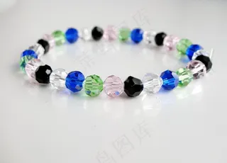 水晶手链图片