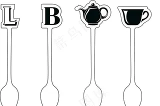 咖啡茶勺图片