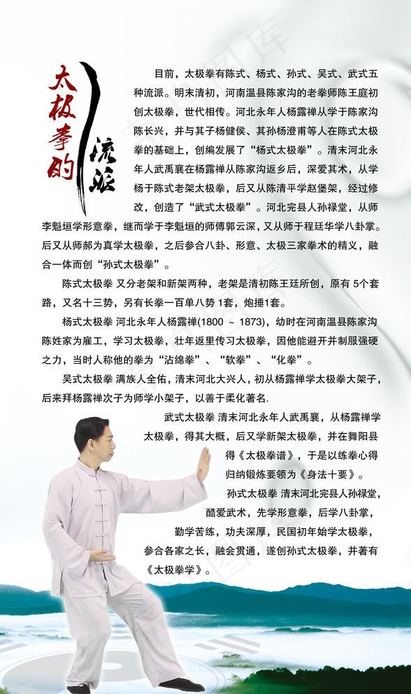 太极拳的流派图片psd模版下载