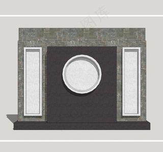 新中式景墙图片