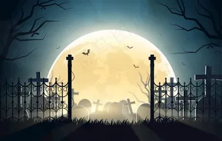 万圣节 鬼怪 蝙蝠图片