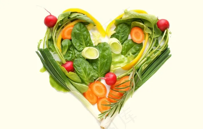 蔬菜爱心图片psd模版下载