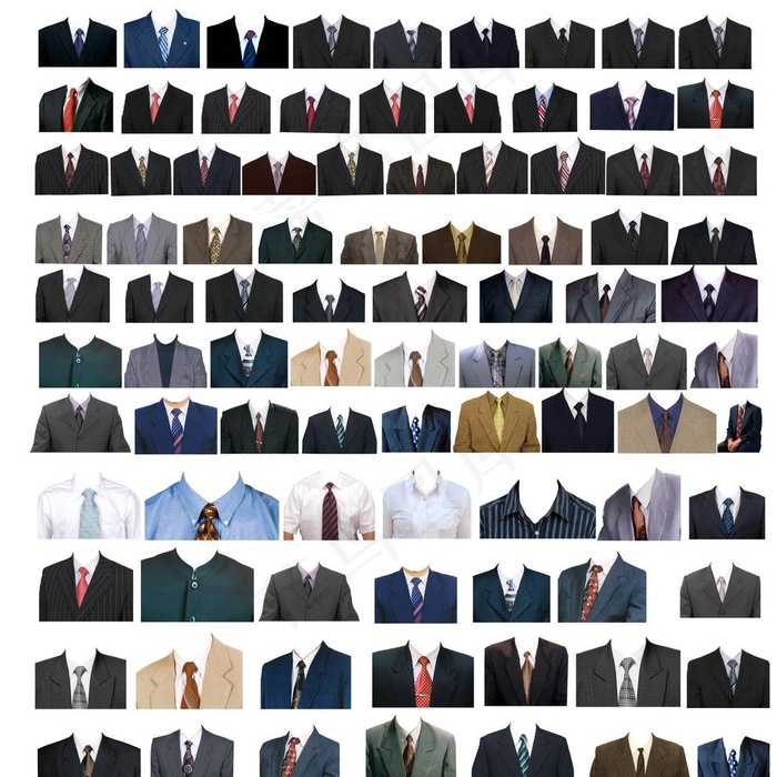 最新最全男士证件照服图片(5512X5512(DPI:200))psd模版下载