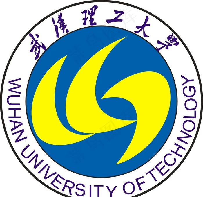 武汉理工大学校徽图片ai矢量模版下载