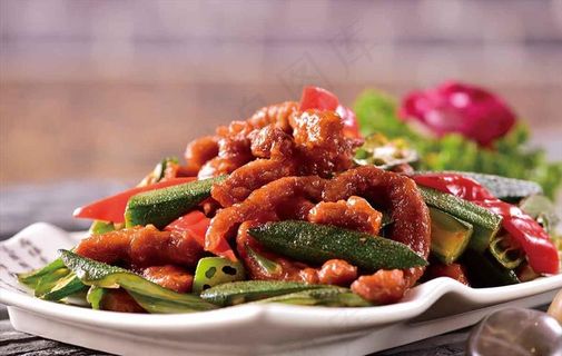 秋葵牛柳图片 秋葵牛柳图片