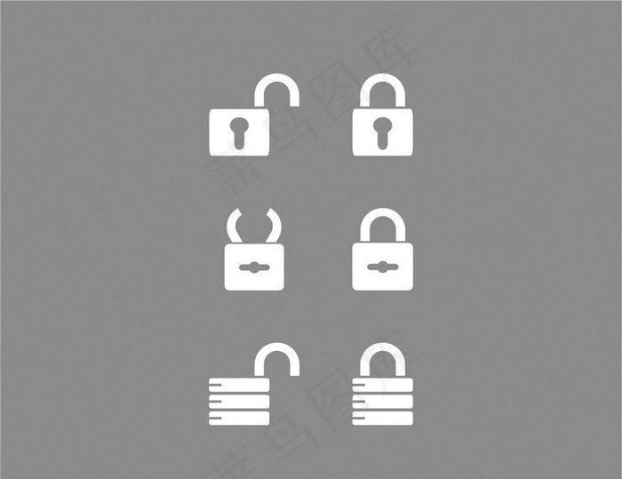 矢量锁图标图片