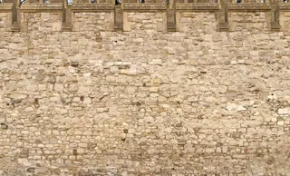 砖墙 黄砖墙 围墙图片