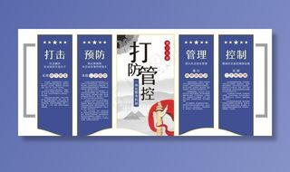 治安防控文化墙图片