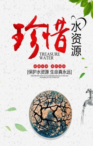 节约用水海报图片