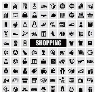 购物图标矢量图片