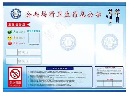 公共场所卫生信息公示图片