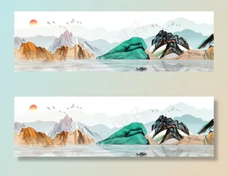 新中式装饰画图片