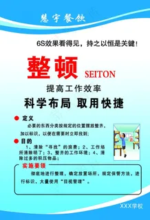 餐厅文化 6S整顿图片