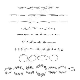 黑白曲线花边图片