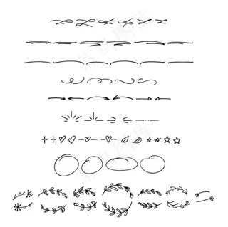 黑白曲线花边图片