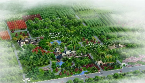 鸟瞰图景观 PSD分层素材图片