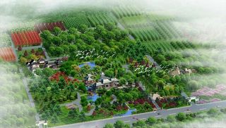 鸟瞰图景观 PSD分层素材图片