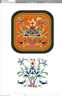 传统刺绣图案图片