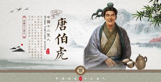 中国十二圣人 唐伯虎图片