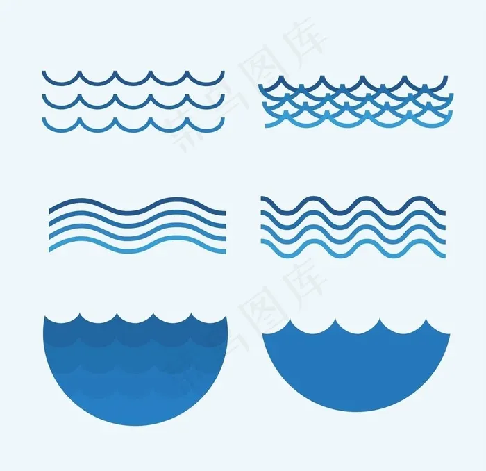 波浪纹图片cdr矢量模版下载
