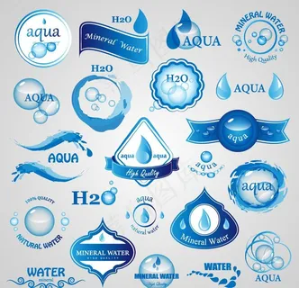 水标签图片