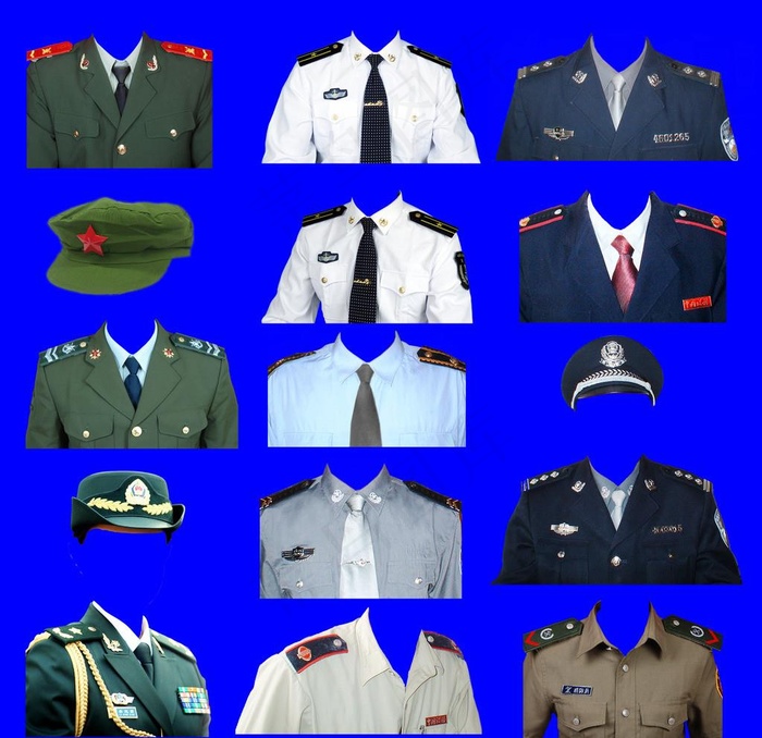 军装警察海军服装图片(3543X3543(DPI:299))psd模版下载