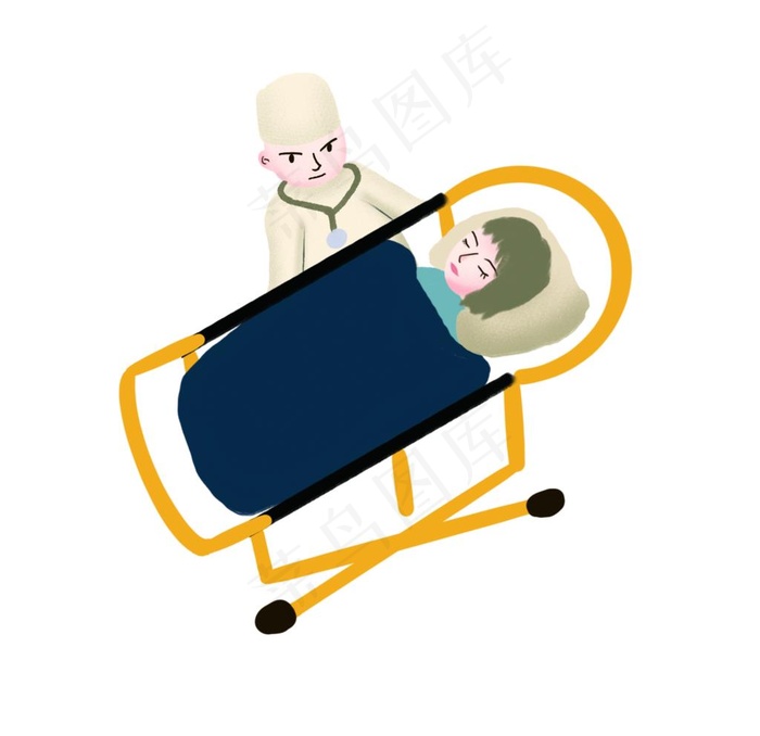 医疗急救插画素材图片