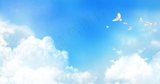 蓝天白云图片