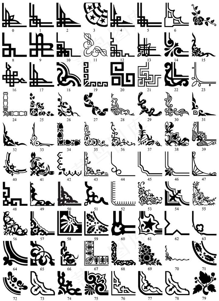 角花图片(3657X5180(DPI:600))psd模版下载
