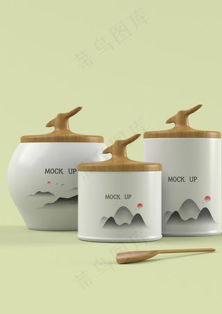 茶叶罐样机图片