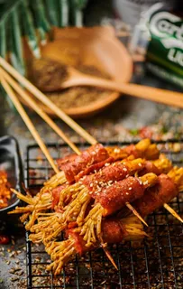 肥牛金针菇烤串图片 肥牛金针菇烤串图片