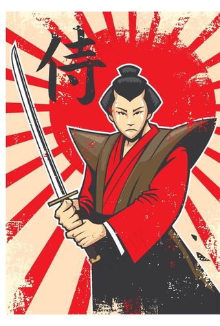 日本武士海报图片
