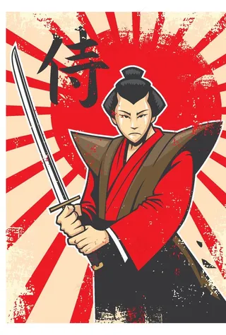 日本武士海报图片
