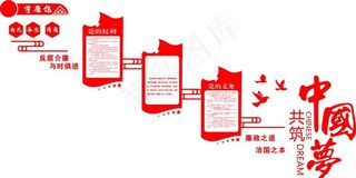 党建文化墙 红色 不忘初心图片