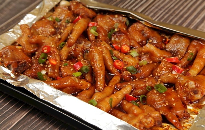 锡纸凤爪图片