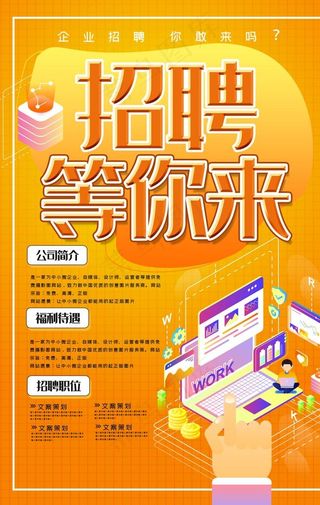 招聘 招聘海报  诚聘图片