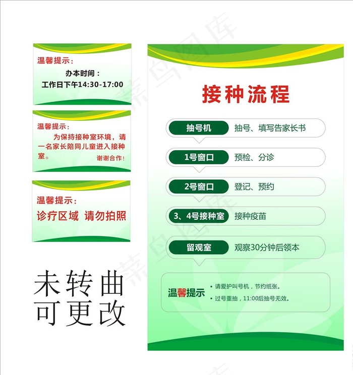 疫苗接种流程图片cdr矢量模版下载