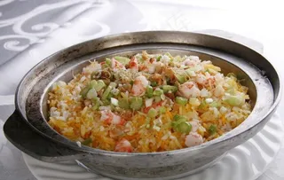 金牌砂锅炒饭图片